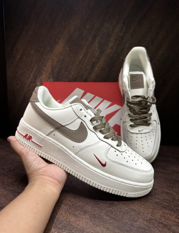 Nike Air Force 1 - Brown Swoosh - Image 3