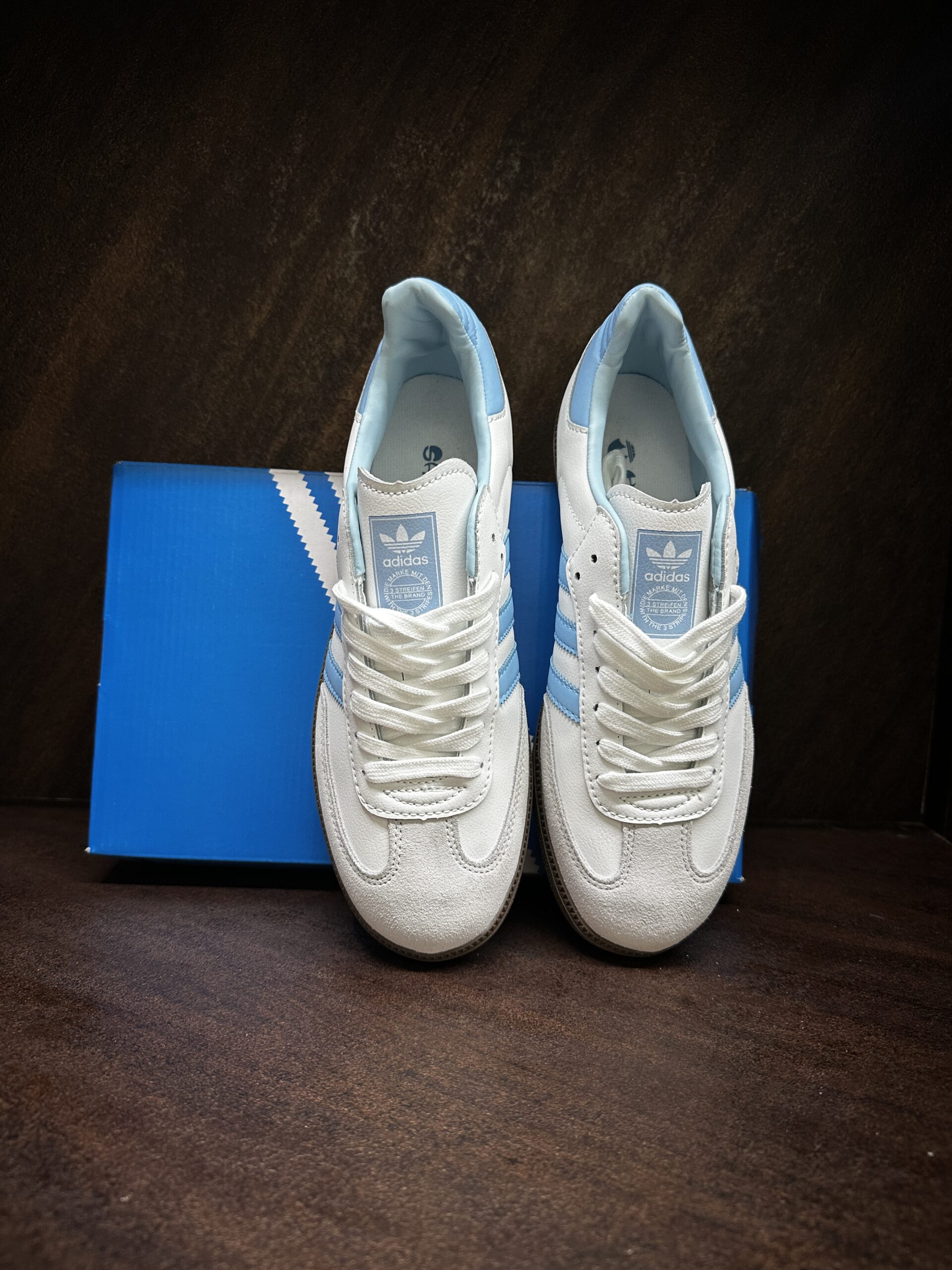 Adidas Samba Cloud White - Sky Blue - Image 3