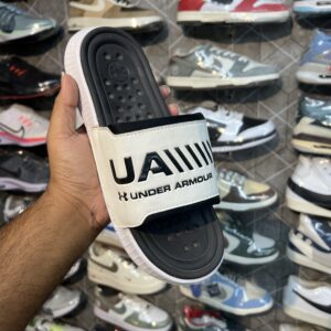 Under Armour Slides - White