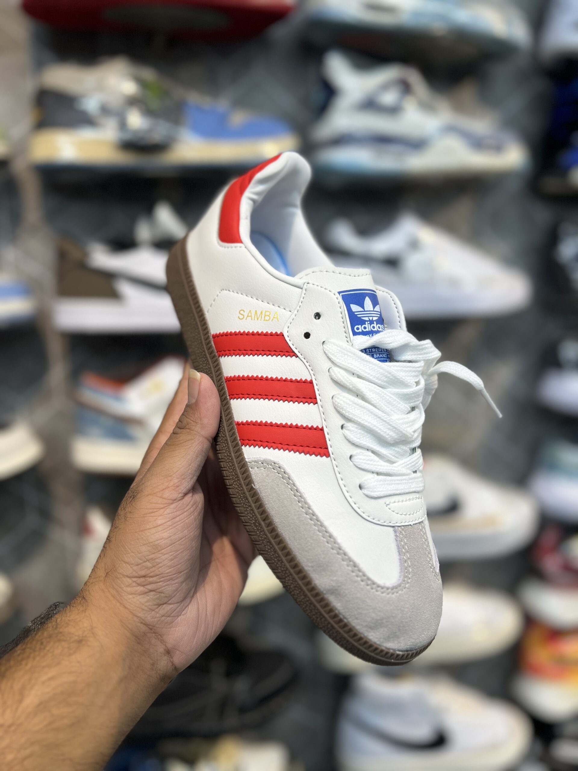 Adidas Samba - White Red