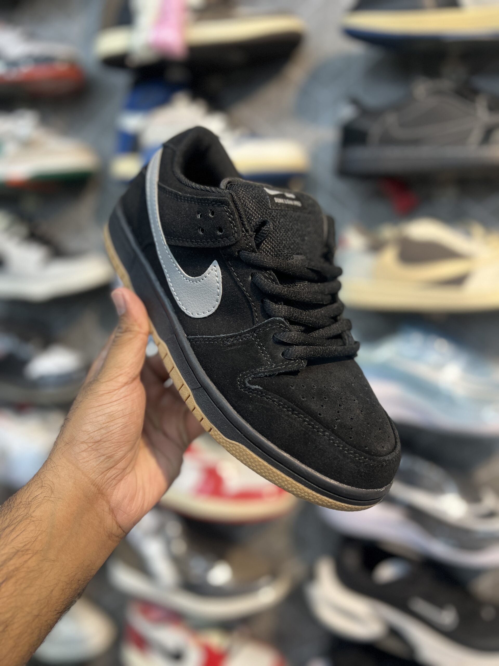Nike SB Dunk Low - Black Suede